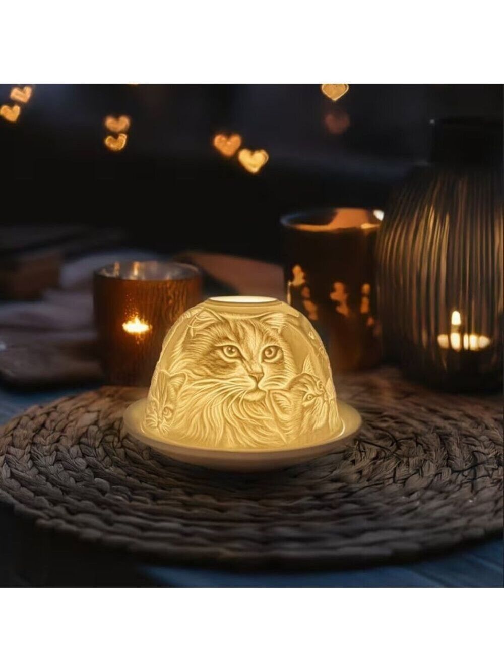 cats and Kittens Fairy Lamp Lithophane - Picture 2 of 6